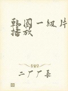 韩国一级片一级播放