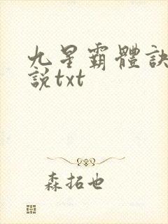 九星霸体诀 小说txt