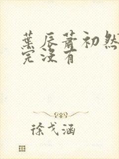 叶辰萧初然更新完没有