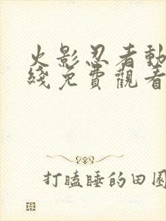 火影忍者动漫在线免费观看封面