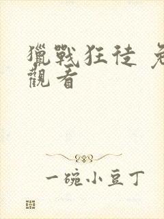 猎战狂徒 免费观看