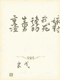 重生后我嫁给了渣男的死对头角色