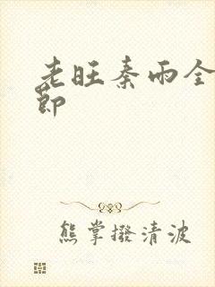 老旺秦雨全部章节