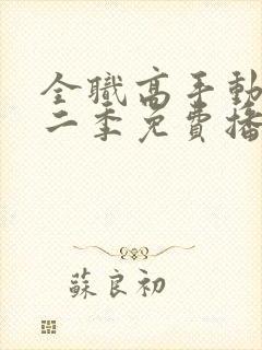 全职高手动漫第二季免费播放