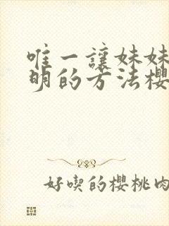 唯一让妹妹变聪明的方法樱花动漫