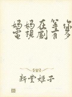 妈妈在等你这部电视剧有多少集