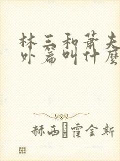 林三和萧夫人番外篇叫什么