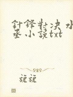 针锋对决 水千丞小说txt