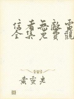 信者无敌电视剧全集免费观看