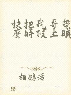 快把我哥带走什么时候上映封面