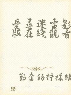 爱寻迷电影完整版在线观看