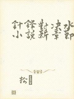 针锋对决水千丞小说新章节列表封面