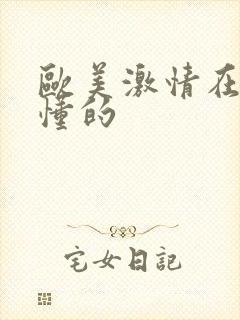 欧美激情在线你懂的封面