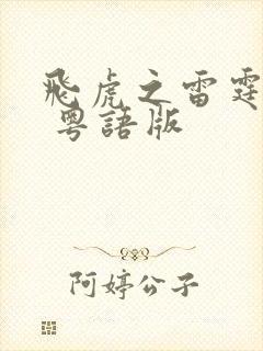 飞虎之雷霆极战 粤语版封面