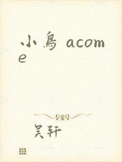 小鸟 acome