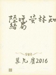 陆晚萤林知珩大结局封面