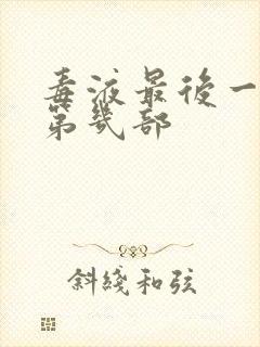 毒液最后一舞是第几部