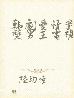 韩剧爱情实行中双男主电视剧