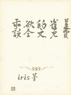 乖欲的雀美人小说全文免费阅读