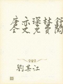 唐亦琛林舒小说全文免费阅读