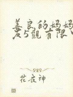 善良的妈妈的朋友5观有限中字封面