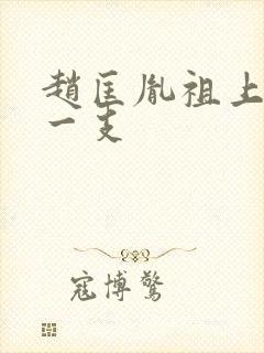 赵匡胤祖上是哪一支