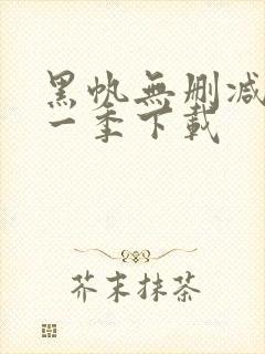 黑帆无删减版第一季下载