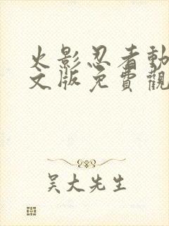 火影忍者动漫中文版免费观看