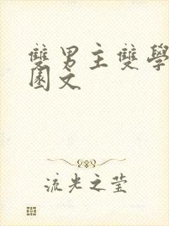 双男主双学霸校园文封面