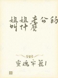 姐姐老公的爸爸叫什么