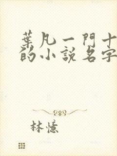 叶凡一门十忠烈的小说名字