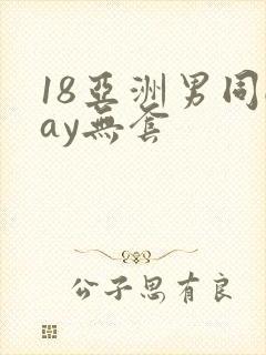 18亚洲男同gay无套
