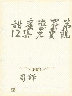 甜蜜惩罚第一季12集免费观看在线播放