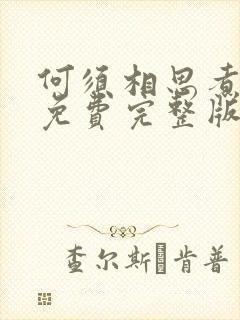 何须相思煮余年免费完整版