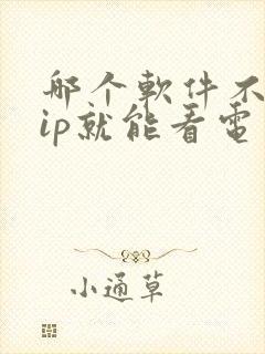 哪个软件不要vip就能看电视剧封面