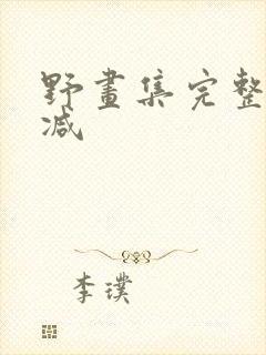 野画集完整无删减封面