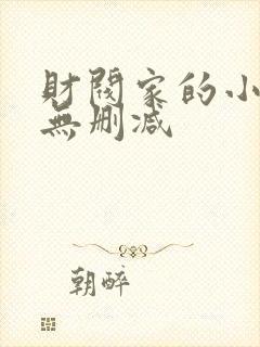 财阀家的小儿子无删减