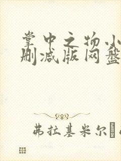 掌中之物小说未删减版网盘