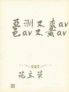 亚洲又爽av又色av又黄av