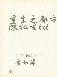 重生之都市修仙陈北玄txt