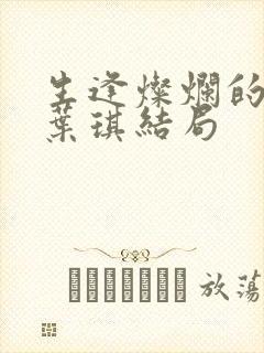 生逢灿烂的日子叶琪结局封面