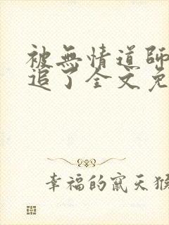 被无情道师弟倒追了全文免费阅读封面