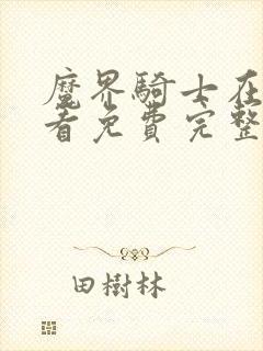 魔界骑士在线观看免费完整版高清封面