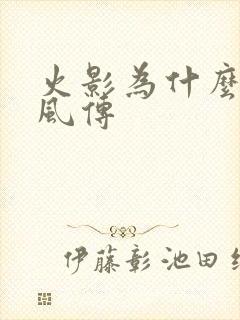 火影为什么叫疾风传