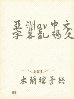 亚洲av中文字字幕乱码久久