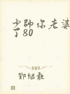 少帅你老婆又跑了80封面