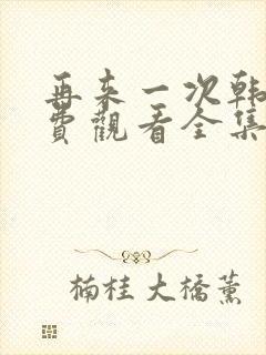 再来一次韩剧免费观看全集