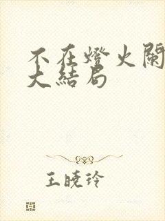 不在灯火阑珊处大结局封面