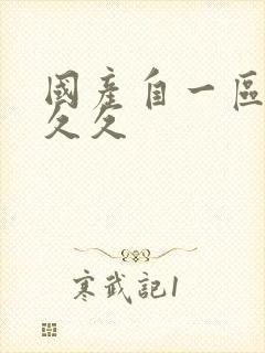 国产自一区二区久久