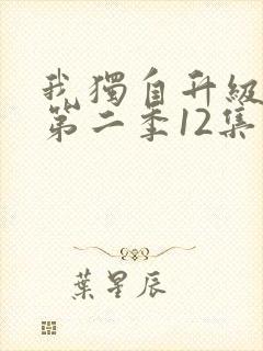 我独自升级动漫第二季12集封面